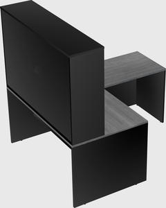 L-shaped office desk