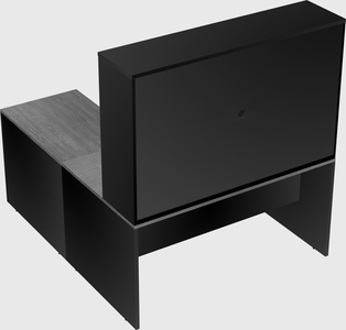 L-shaped office desk