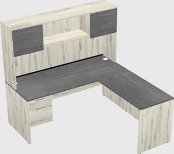 L-shaped office desk
