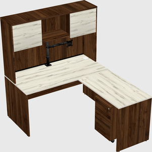 L-shaped office desk