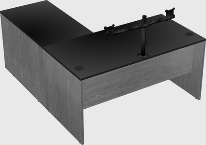 L-shaped office desk
