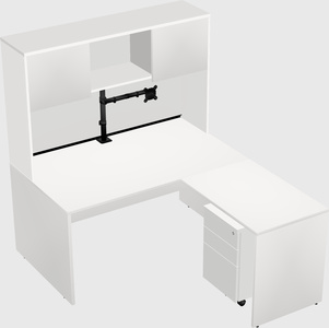 L-shaped office desk