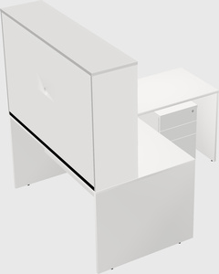 L-shaped office desk