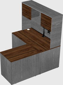 L-shaped office desk