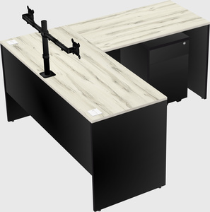 L-shaped office desk