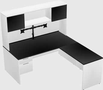L-shaped office desk
