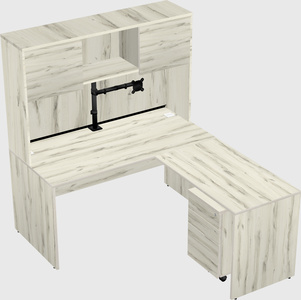 L-shaped office desk