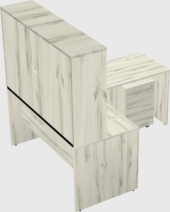 L-shaped office desk