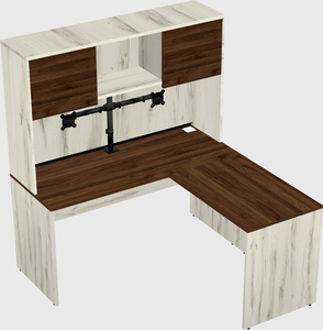 L-shaped office desk