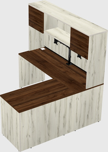 L-shaped office desk