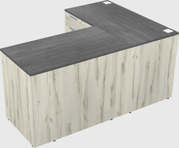 L-shaped office desk