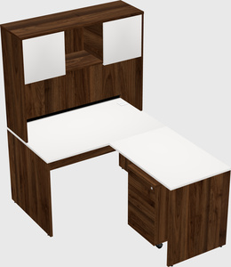 L-shaped office desk