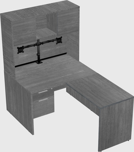 L-shaped office desk