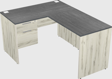L-shaped office desk
