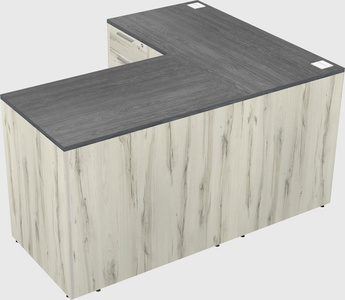 L-shaped office desk