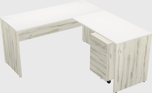 L-shaped office desk