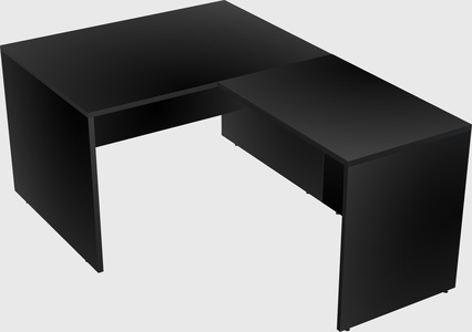 L-shaped office desk
