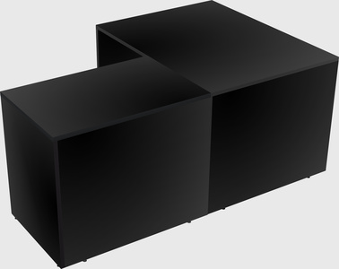 L-shaped office desk