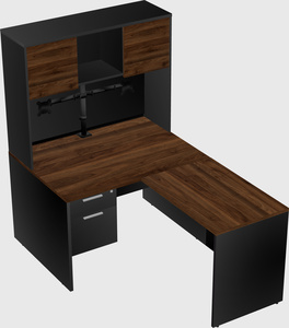 L-shaped office desk