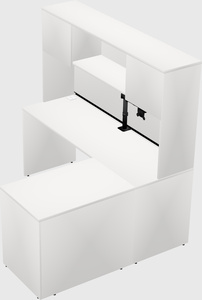 L-shaped office desk