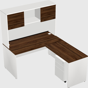 L-shaped office desk