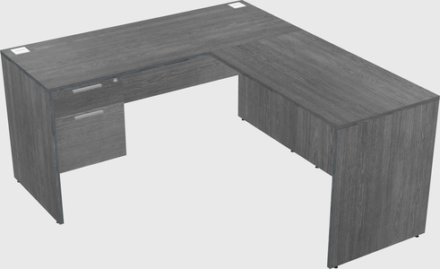 L-shaped office desk