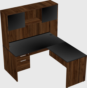 L-shaped office desk