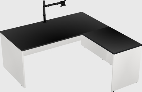 L-shaped office desk