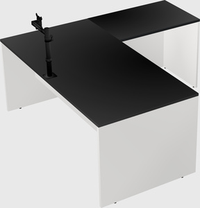L-shaped office desk