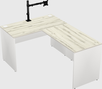 L-shaped office desk