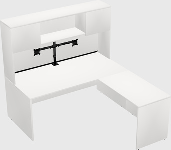 L-shaped office desk