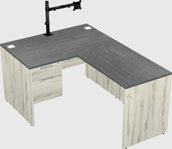 L-shaped office desk