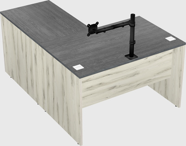 L-shaped office desk