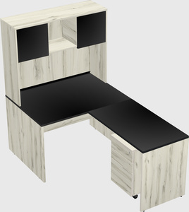 L-shaped office desk