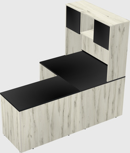 L-shaped office desk