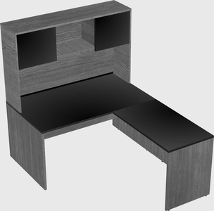L-shaped office desk