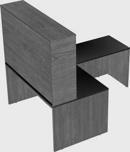 L-shaped office desk
