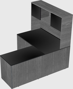 L-shaped office desk