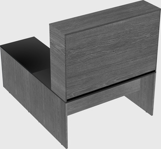 L-shaped office desk