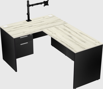L-shaped office desk