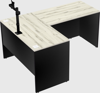 L-shaped office desk