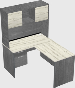 L-shaped office desk