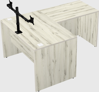 L-shaped office desk