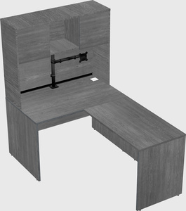 L-shaped office desk