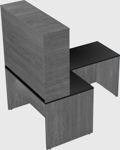 L-shaped office desk