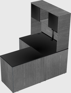 L-shaped office desk