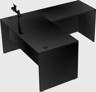 L-shaped office desk