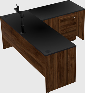 L-shaped office desk