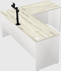 L-shaped office desk