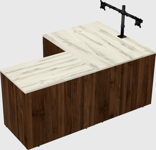 L-shaped office desk